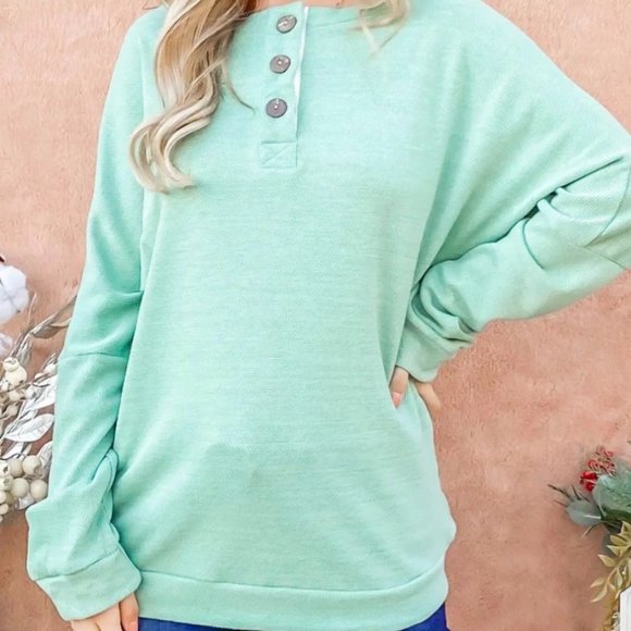 Tops - Dusty Mint Long Sleeve